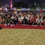 Nonton bareng (nobar) Film Tenggelamnya Kapal Van der Wijck di Alun-Alun 1 Jepara. (Foto: Dok Diskominfo Jepara)