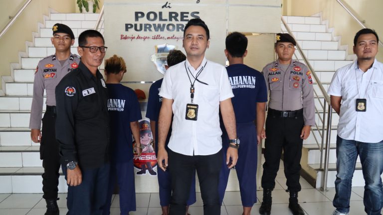 Gasak Gabah Mentik Wangi Milik Warga, Tiga Pelaku Diancam 5 Tahun Penjara (Foto: Dok Humas Polres Purworejo)