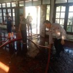 Gudang Bekas KUD Karanganyar Sragen Terbakar, Beruntung 30 Menit Dapat Dipadamkan (Foto: Dok Humas Polres Sragen)