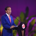 Presiden RI Joko Widodo menyampaikan pidato dalam Penutupan KTT ke-43 ASEAN 2023 di Jakarta Convention Center (JCC), Senayan, Jakarta, Kamis (07/09) (Foto: Dok MC KTT ASEAN 2023)