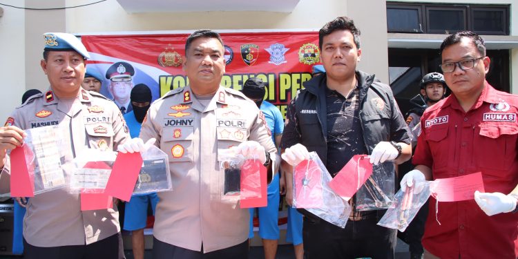 Polres Banjarnegara Tangkap 11 Pelaku Pencurian Selama Operasi Sikat Jaran Candi 2023 (Foto: Dok Humas Polres Banjarnegara)