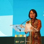 Dirjen Kesehatan Masyarakat Maria Endang Sumiwi menyampaikan tiga Fokus Integrasi Pelayanan Kesehatan Primer.