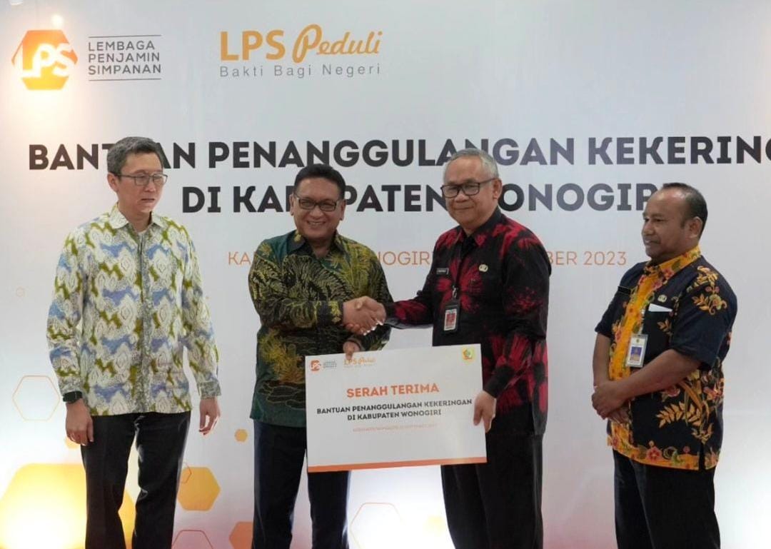 Pemkab Wonogiri Menerima Bantuan Penanggulangan Bencana Kekeringan dari LPS (Foto: Dok Diskominfo Jateng)