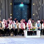 Ibu Iriana Jokowi didampingi Ibu Hani Pramono Anung beserta para anggota OASE KIM menghadiri sosialisasi Moderat Sejak Dini bersama para pelajar, Renaissance Bali Nusa Dua Resort, Kabupaten Badung, Bali. (Foto: Dok BPMI Setpres)