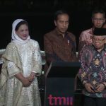 Presiden Jokowi didampingi Ibu Iriana dan Wapres beserta Ibu Ma’ruf Amin serta pejabat lainnya pada Peresmian Revitalisasi TMII, di Jakarta, Jumat (01/09).
