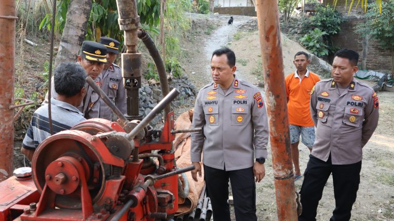 Atasi Krisis Air Bersih, Polres Jepara Buat Sumur Bor di Desa Sumber Rejo