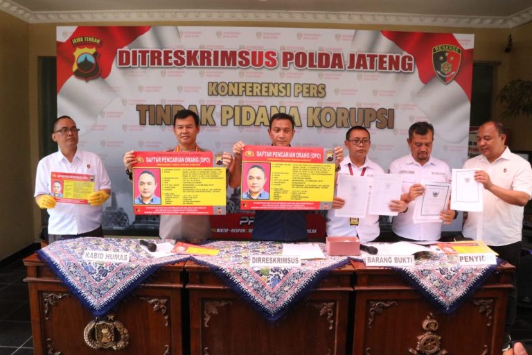 Polda Jateng Ungkap Korupsi Dana Pensiun Perusahaan Pelabuhan dan Pengerukan (DP4) (Foto: Dok Humas Polda Jateng)