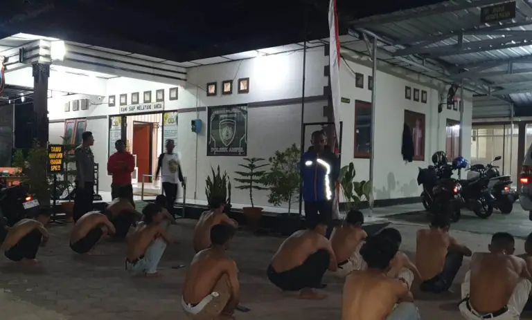 Siap Tawuran, 15 Remaja Diamankan Patroli Gabungan Polres Boyolali (Foto: Dok Humas Polres Boyolali)