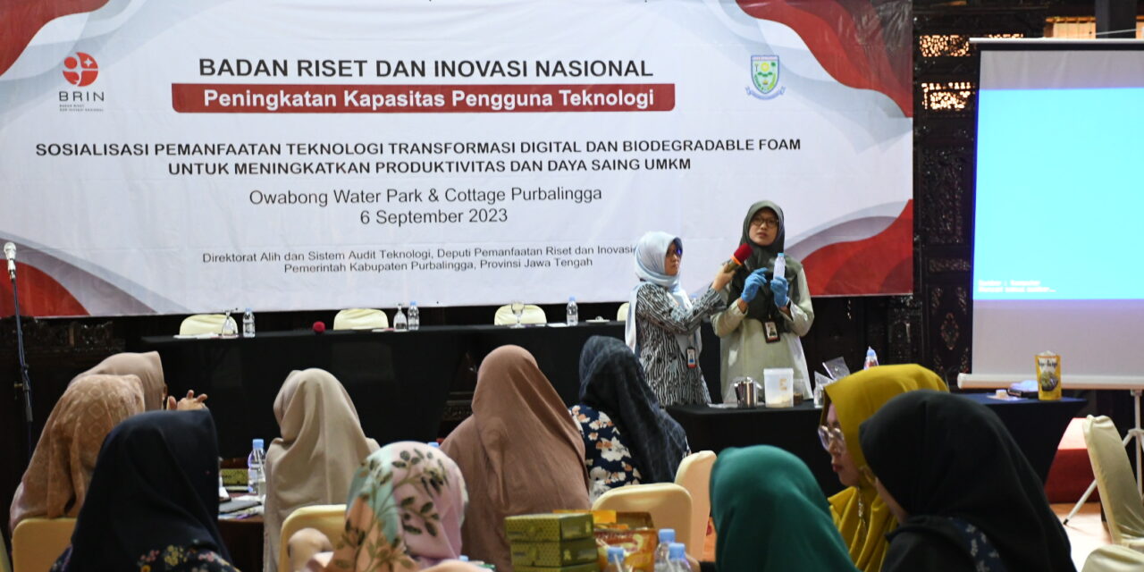 BRIN Kenalkan Pembuatan Kemasan Ramah Lingkungan ke Pelaku UMKM (Foto: Dok Prokopim Purbalingga)