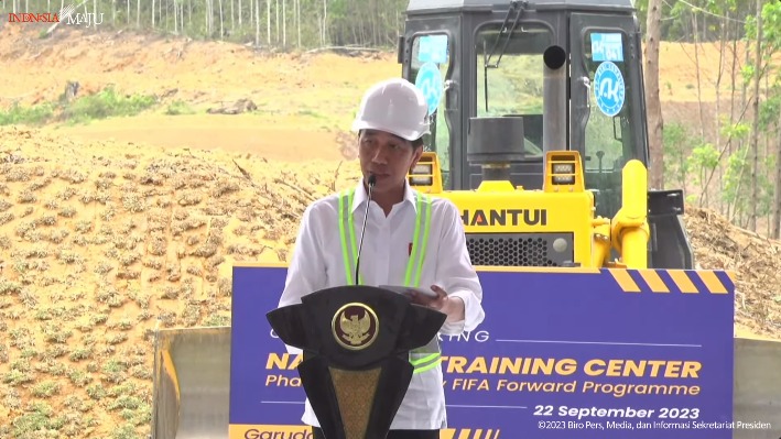 Presiden Jokowi Resmikan Pusat Pelatihan Sepak Bola Nasional di IKN (Foto: Dok BPMI Setpres)