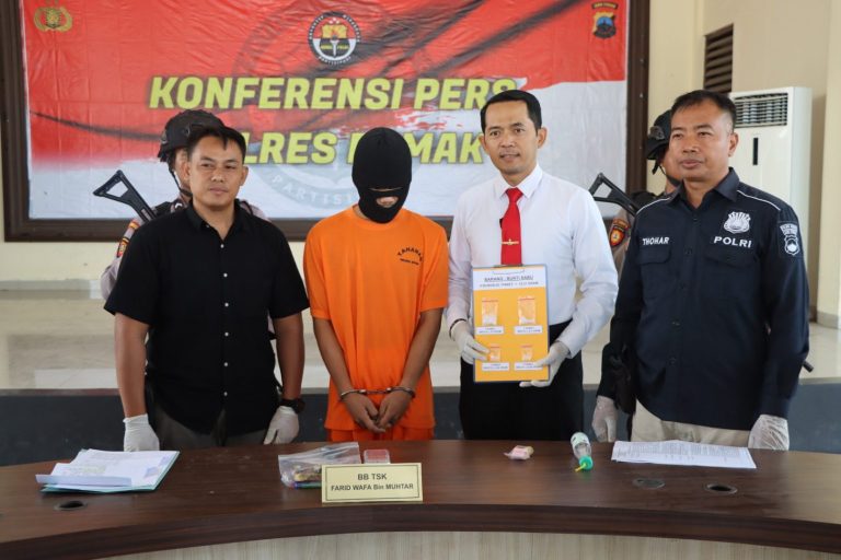 Polres Demak Tangkap Kurir Sabu, 15 Gram Barang Bukti Diamankan