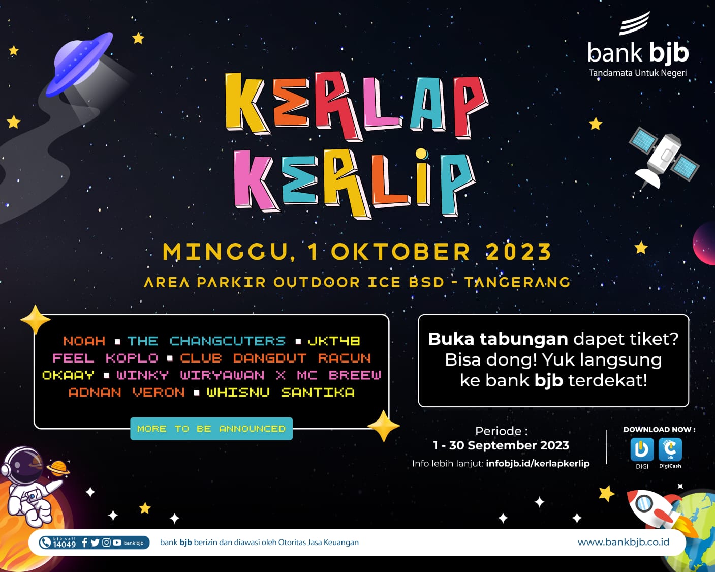 bank bjb Berikan Kemudahan Mendapatkan Tiket VIP Kerlap Kerlip Festival 2023