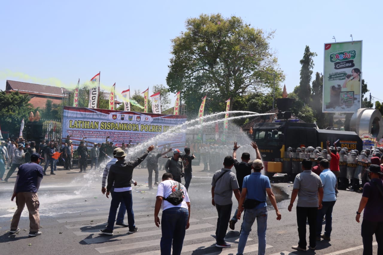 Antisipasi Kamtibmas Tahapan Pemilu 2024, Polres Kudus Gelar Sispamkota