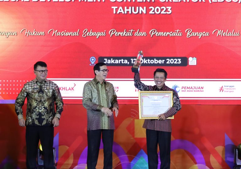 Pemkab Wonosobo Terbaik 4 Nasional Pengelolaan JDIH dari Kemenkumham (Foto: Dok Pemkab Wonosobo)