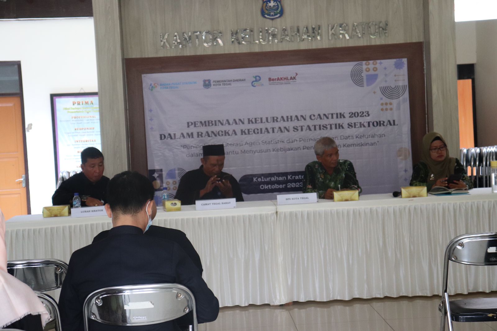 BPS Kota Tegal Gelar Pembinaan Kelurahan Kraton Sebagai Kelurahan Cantik 2023 (Foto: Dok Pemkot Tegal)