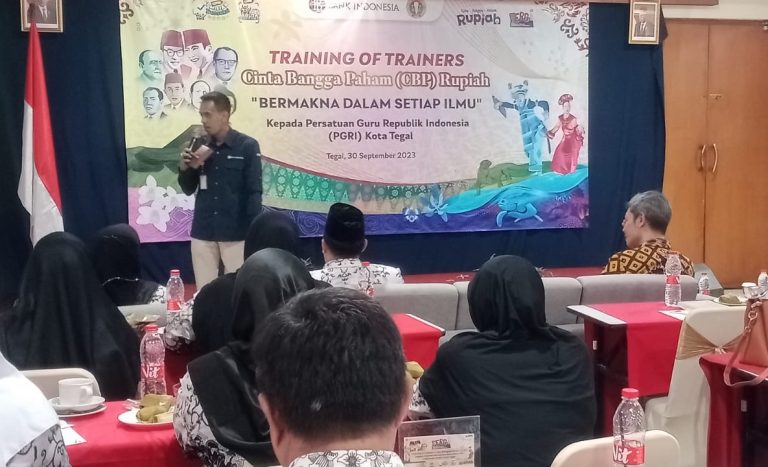 Bank Indonesia Tegal Gelar TOT Cinta Bangga dan Paham Rupiah (Foto: Dok Pemkot Tegal)