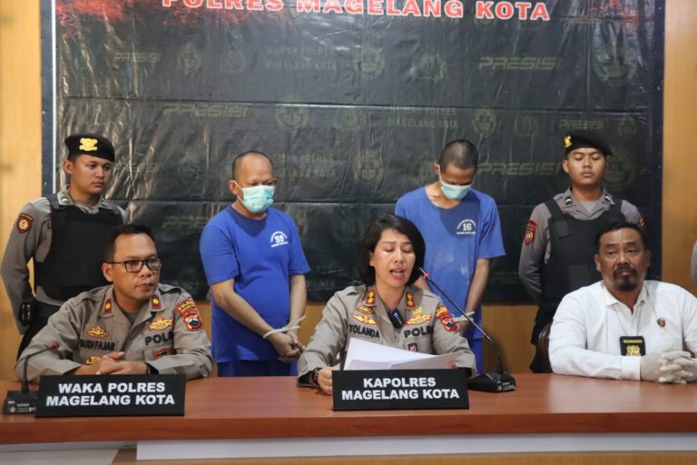 Polres Magelang Amankan Pelaku Pencurian Toko Buku Senilai Rp 1,1 Miliar (Foto: Dok Humas Polres Magelang Kota)