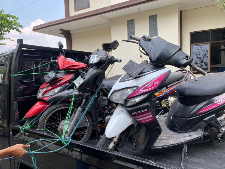Operasi Sikat Jaran Candi, Polres Wonogiri Ungkap 5 Kasus Curanmor dengan 5 Tersangka (Foto: Dok Humas Polres Wonogiri)
