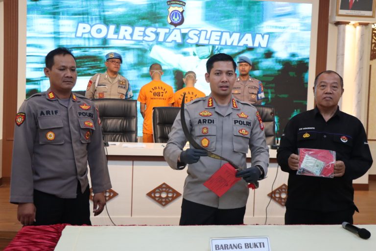 Polresta Sleman Ungkap Peristiwa yang Terjadi di Ledok Nongko Turi Sleman (Foto: Dok Humas Polresta Sleman)
