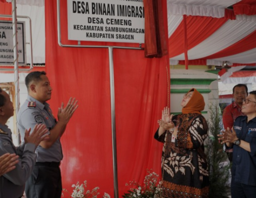 Memiliki Pekerja Migran Terbanyak, Desa Cemeng Jadi Desa Binaan Imigrasi Pertama di Jateng (Foto: Dok Diskominfo Sragen)