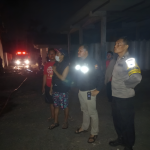 Kebakaran Hebat Gudang Plastik, Kapolsek Tugu Turun Amankan Lokasi (Foto: Dok Humas Polrestabes Semarang)