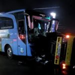 Putar Balik, Truk Tangki vs Bus Bertabrakan di Simpang Empat Blok O Banguntapan Bantul (Foto: Dok Humas Polres Bantul)
