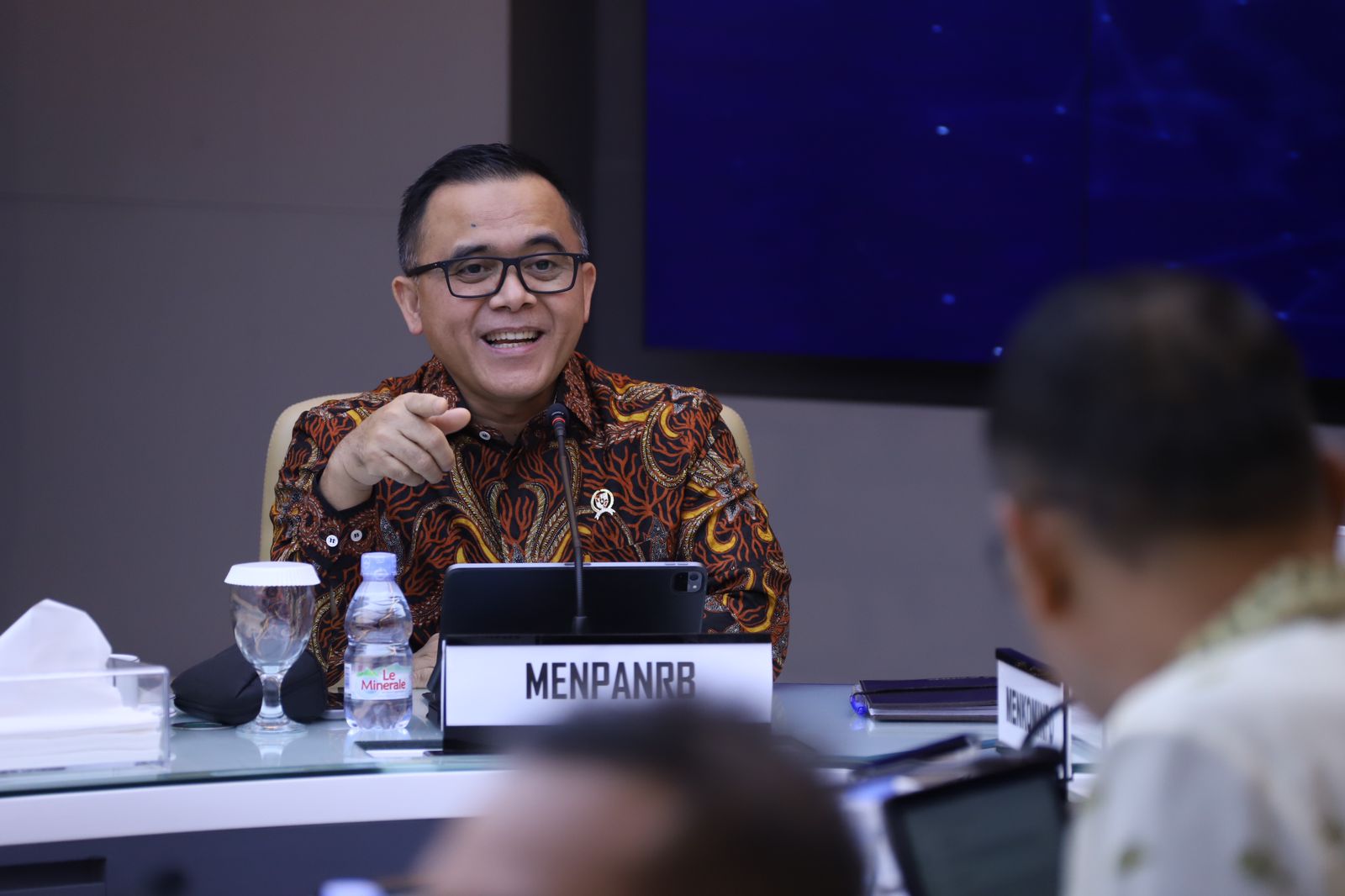 Bertemu Menteri Kominfo, Menteri Anas Akselerasi Penerapan SPBE Terpadu (Foto: Dok Humas KemenPANRB)