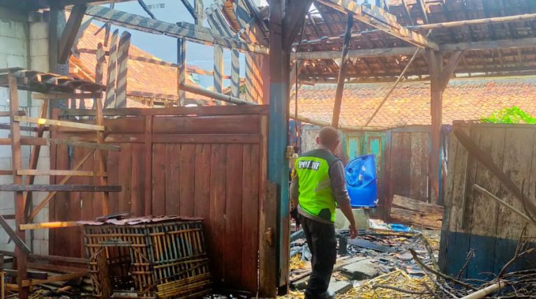 Lagi, Gegara Bediang Kandang, Rumah di Desa Mojorebo Terbakar (Foto: Dok Humas Polres Grobogan)