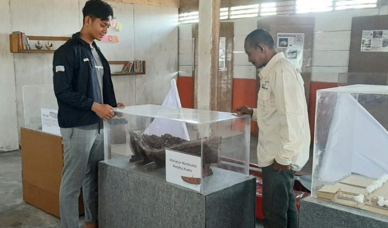 Digagas Mahasiswa KKN Undip dan Unisvet, Museum di Komplek Situs Perahu Kuno  (Foto: Dok Kominfo Rembang)