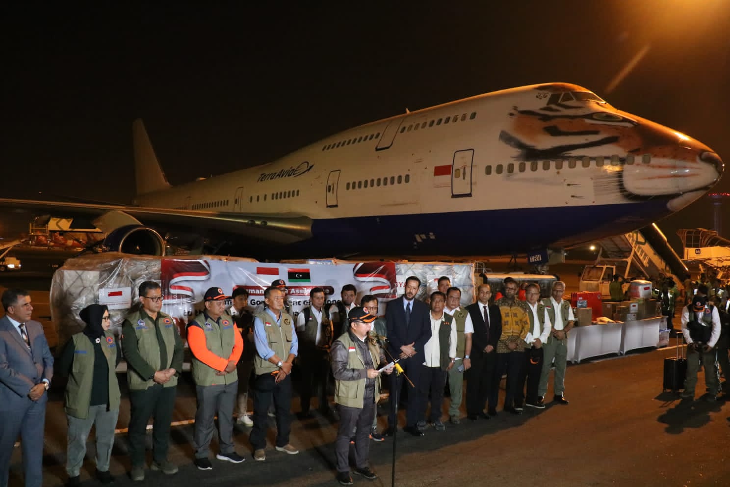 Lebih dari 46 Ton, Pemerintah Indonesia Kirimkan Bantuan Kemanusiaan ke Libya (Foto: Dok BNPB)