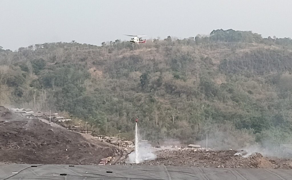 BNPB Targetkan Pemadaman TPA Jatibarang Rampung Secepatnya (Foto: Dok Pemkot Semarang)