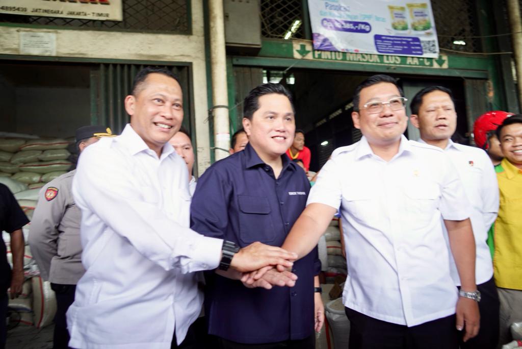 Harga Beras di PIBC Mulai Turun, Stok Beras Aman, NFA Minta Bulog Banjiri Pasar (Foto: Dok Bapanas)
