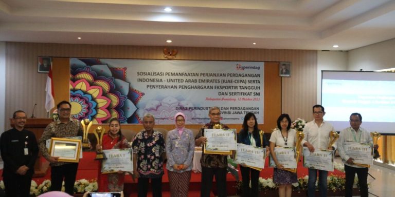 Raih Penghargaan Eksportir Tangguh, Perusahaan Binaan Dinperindag Jadi Pionir Penggerak Ekonomi (Foto: Dok Dinkominfo Purbalingga)