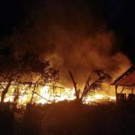 Diduga Akibat Korsleting, Dua Gudang Kayu Jati di Gabus Ludes Terbakar (Foto: Dok Humas Polres Grobogan)