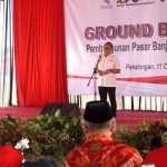 Mendag Zulkifli Hasan Groundbreaking Pasar Banjarsari Kota Pekalongan (Foto: Dok Timkom Pemkot Pekalongan)