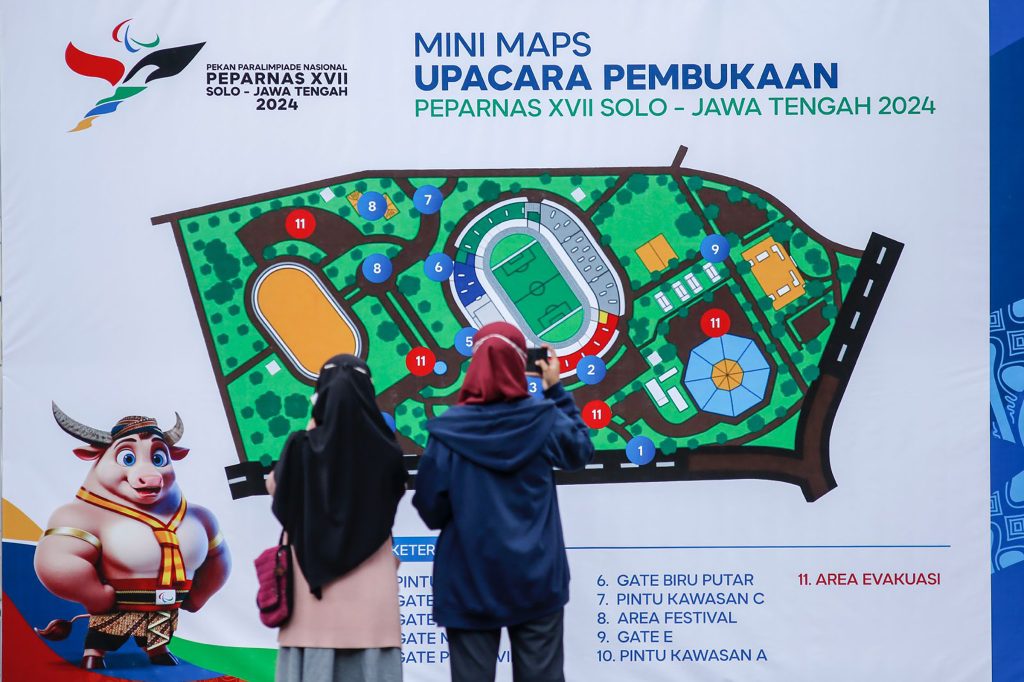 Jelang pembukaan Peparnas di Std Manahan Solo dok PB Peparnas 2