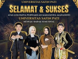 Empat mahasiswa USP membawa nama kampus dalam Pemilihan Mas & Mbak Duta Budaya Kabupaten Pati 2026.